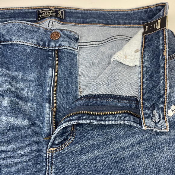 Abercrombie & Fitch High Rise Embroidered Jeans Sz 33/16 L - Picture 6 of 14